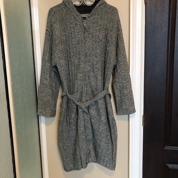 karv Jackets & Blazers - Hooded Wool jacket with wool belt